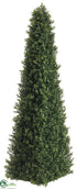 Silk Plants Direct Boxwood Triangle Topiary - Green Two Tone - Pack of 2