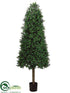 Silk Plants Direct Boxwood Cone Topiary - Green Two Tone - Pack of 1