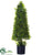 Silk Plants Direct Boxwood Cone Topiary - Green - Pack of 1