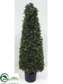 Silk Plants Direct Boxwood Cone Topiary - Green - Pack of 1