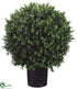 Silk Plants Direct Boxwood Ball Topiary - Green - Pack of 2