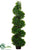 Italian Bay Leaf Spiral Topiary - Green - Pack of 2