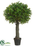 Silk Plants Direct Boxwood Ball Topiary - Green - Pack of 2