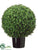 Silk Plants Direct Boxwood Single Ball Topiary - Green - Pack of 1