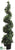 Citrus Leaf Spiral Topiary - Green Two Tone - Pack of 2