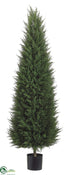 Silk Plants Direct Cypress Cone Tree - Green - Pack of 2