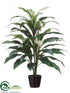 Silk Plants Direct Cordyline Plant - Green Burgundy - Pack of 4