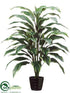 Silk Plants Direct Cordyline Plant - Green White - Pack of 4