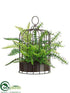 Silk Plants Direct Boston, Lace Fern Plant - Green Two Tone - Pack of 2