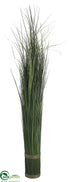 Silk Plants Direct Onion Grass Bush - Green Two Tone - Pack of 6