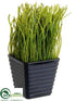 Silk Plants Direct Grass Planter - Green - Pack of 6