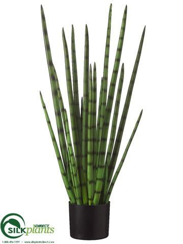 silk snake plant Snake Grass Plant - Green - Pack of 1 - (CRG-327GZLS)