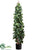 Silk Plants Direct Ivy Topiary - Green - Pack of 2