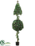 Silk Plants Direct Ivy Cone Ball Topiary - Green - Pack of 1