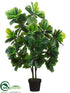 Silk Plants Direct Magnolia Leaf Plant - Green - Pack of 2