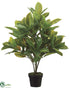 Silk Plants Direct Lagerstroemia Plant - Green - Pack of 2
