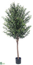 Silk Plants Direct Olive Tree - Green Two Tone - Pack of 2