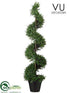 Outdoor Rosemary Spiral Topiary - Green - Pack of 2