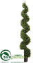 Silk Plants Direct Spiral Topiary - Green - Pack of 1