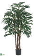 Silk Plants Direct Rhapis Palm Tree - Green Two Tone - Pack of 2
