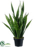 Silk Plants Direct Sansevieria - Green - Pack of 4