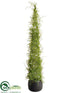 Silk Plants Direct Twig Topiary Cone - Green - Pack of 2