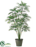 Silk Plants Direct Parlour Palm Tree - Green - Pack of 2