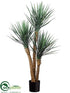 Silk Plants Direct Yucca Plant - Green Frosted - Pack of 2