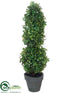 Silk Plants Direct Boxwood Topiary Cone Ball - Green - Pack of 4
