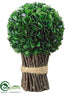 Silk Plants Direct Boxwood Bundle Topiary - Green - Pack of 2