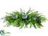 Silk Plants Direct Tea Leaf, Curly Fern Centerpiece - Green - Pack of 2