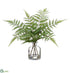 Silk Plants Direct Forest Fern - Green - Pack of 6