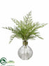 Silk Plants Direct Lace Fern - Green - Pack of 4