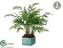 Silk Plants Direct Leather Fern - Green - Pack of 2
