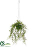 Silk Plants Direct Hanging Lace Fern - Green - Pack of 6