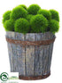 Silk Plants Direct Grass Ball - Green - Pack of 4