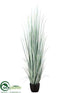 Silk Plants Direct Reed Grass - Green Frosted - Pack of 1
