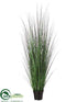 Silk Plants Direct Grass Bush - Green Mauve - Pack of 2