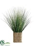 Silk Plants Direct Grass - Green Two Tone - Pack of 6