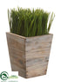 Silk Plants Direct Grass - Green - Pack of 4