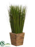 Silk Plants Direct Grass - Green - Pack of 12