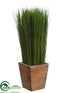 Silk Plants Direct Grass - Green - Pack of 2
