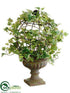 Silk Plants Direct Ivy Sphere Topiary - Green - Pack of 2
