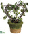 Angel Vine Heart Topiary Wreath - Green Two Tone - Pack of 6