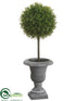 Silk Plants Direct Tea Leaf Ball Topiary - Green - Pack of 4