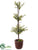 Myrtle Triple Ball Topiary - Green - Pack of 4