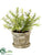 Silk Plants Direct Rosemary - Green Lavender - Pack of 4