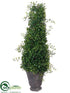 Silk Plants Direct Angel Vine Topiary Cone - Green - Pack of 2