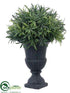 Silk Plants Direct Rosemary Ball Topiary - Green Frosted - Pack of 8