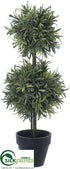 Silk Plants Direct Rosemary Double Ball Topiary - Green - Pack of 8